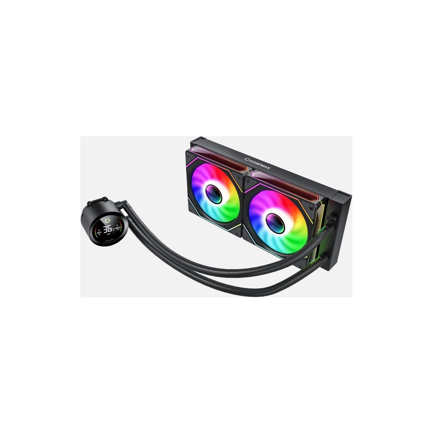 Gamemax CPU Liquid Cooler | ICEBURG 240 DIGITAL BK | Black