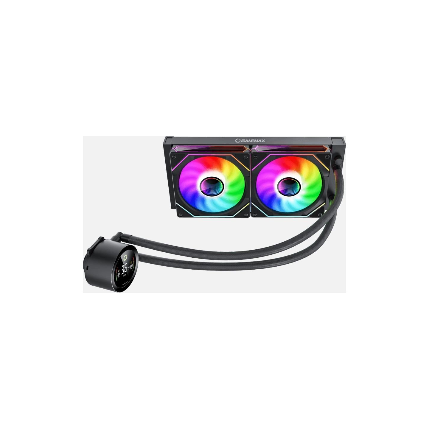 Gamemax CPU Liquid Cooler | ICEBURG 240 DIGITAL BK | Black