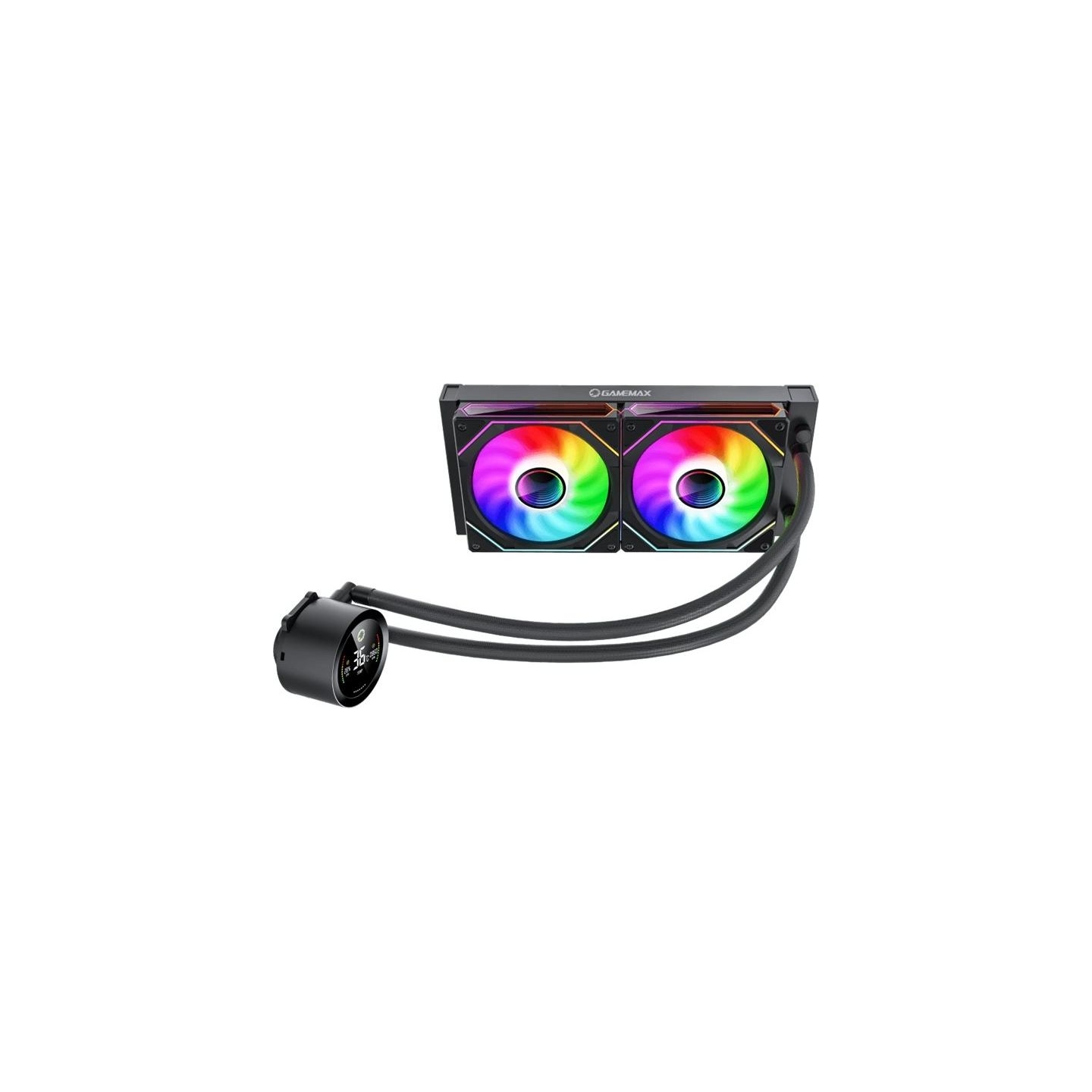 Gamemax CPU Liquid Cooler | ICEBURG 240 DIGITAL BK | Black