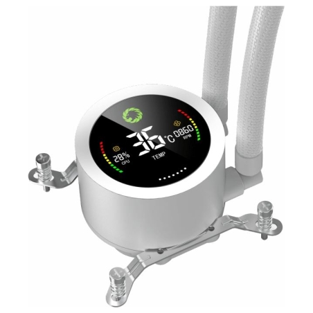 Gamemax CPU Liquid Cooler | ICEBURG 240 DIGITAL WH | White