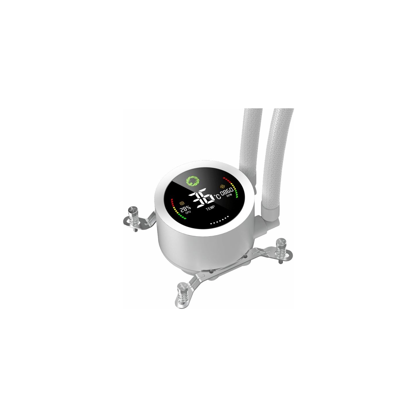 Gamemax CPU Liquid Cooler | ICEBURG 240 DIGITAL WH | White