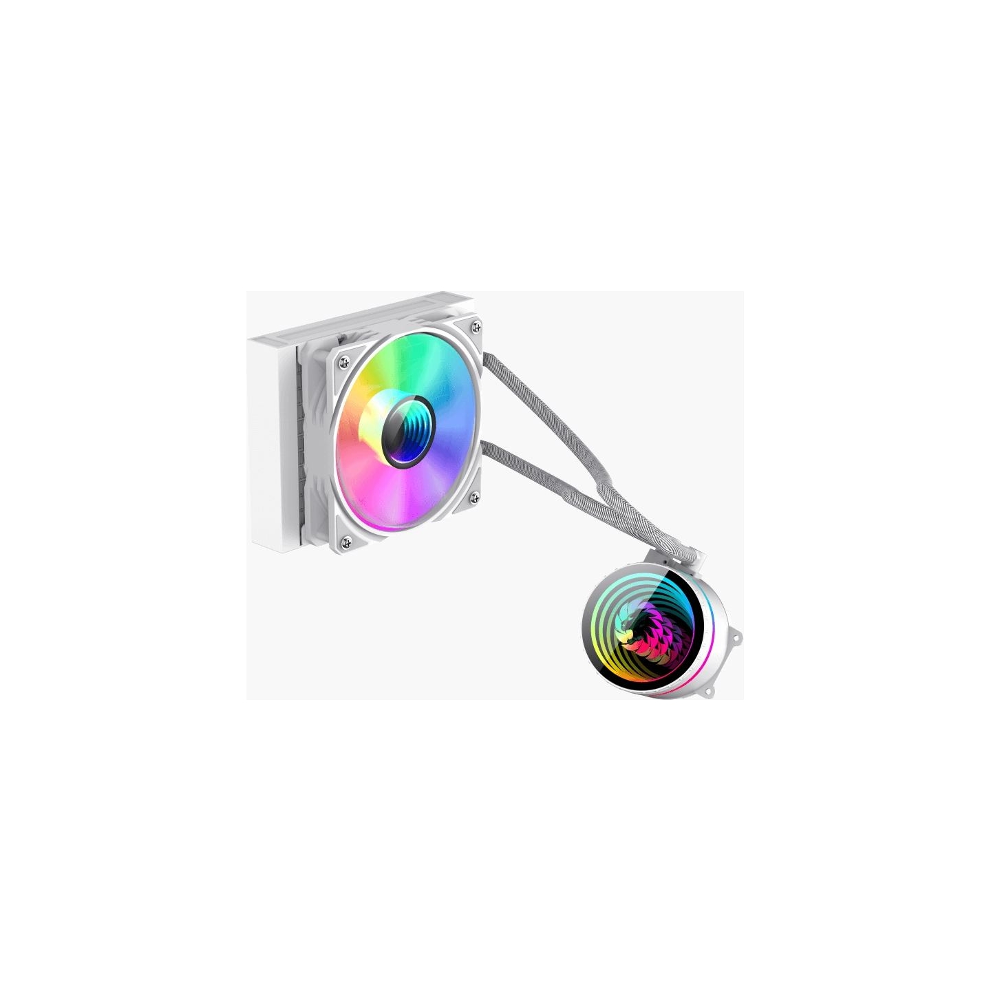Gamemax CPU Liquid Cooler | ICEBURG 120 WT | White