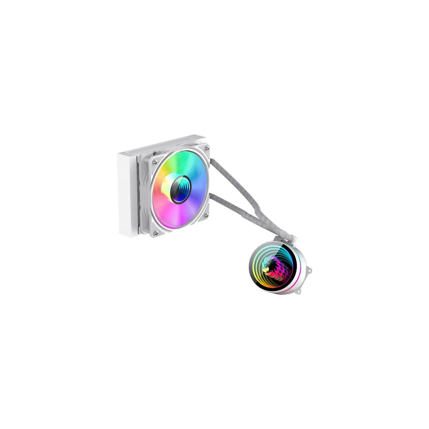 Gamemax CPU Liquid Cooler | ICEBURG 120 WT | White