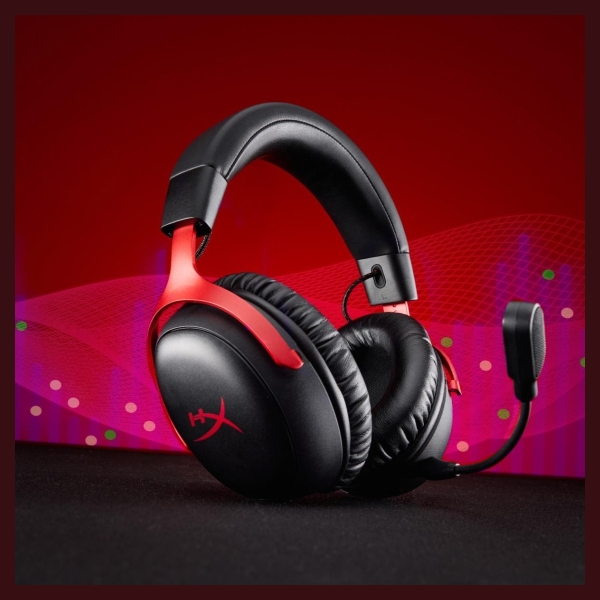 Hyperx Headset HyperX Cloud III S Wireless Black-Red Gaming A59Z0AA