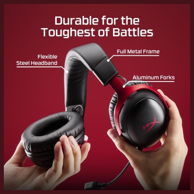 Hyperx Headset HyperX Cloud III S Wireless Black-Red Gaming A59Z0AA