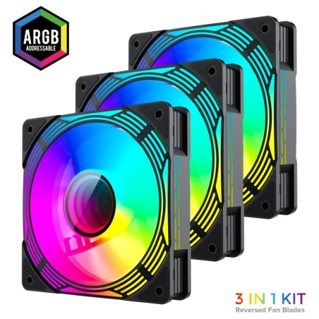 Gamemax Case Fan | KF300R BK | Black