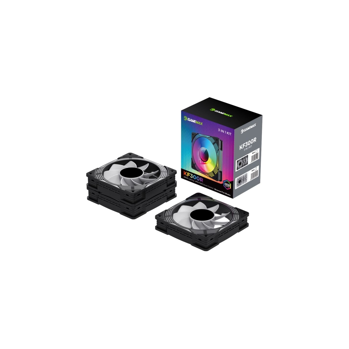 Gamemax Case Fan | KF300R BK | Black