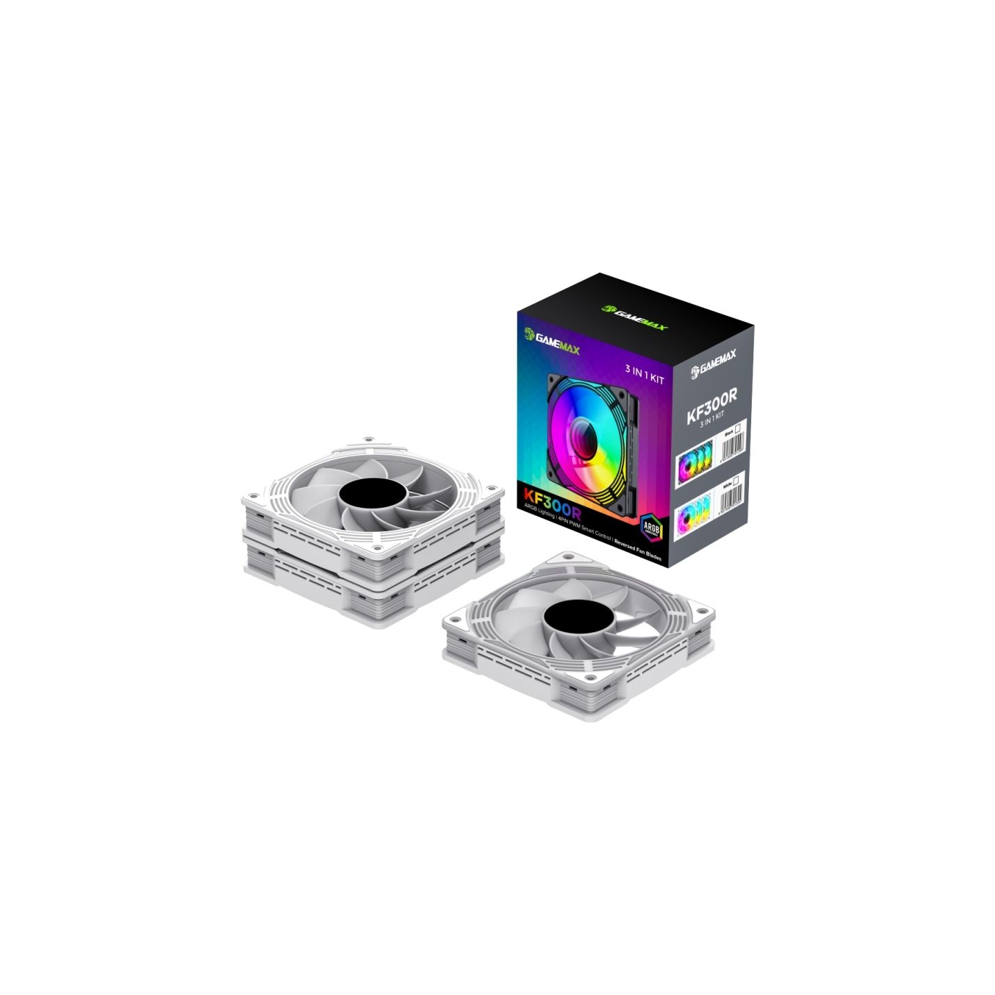 Gamemax Case Fan | KF300R WH | White