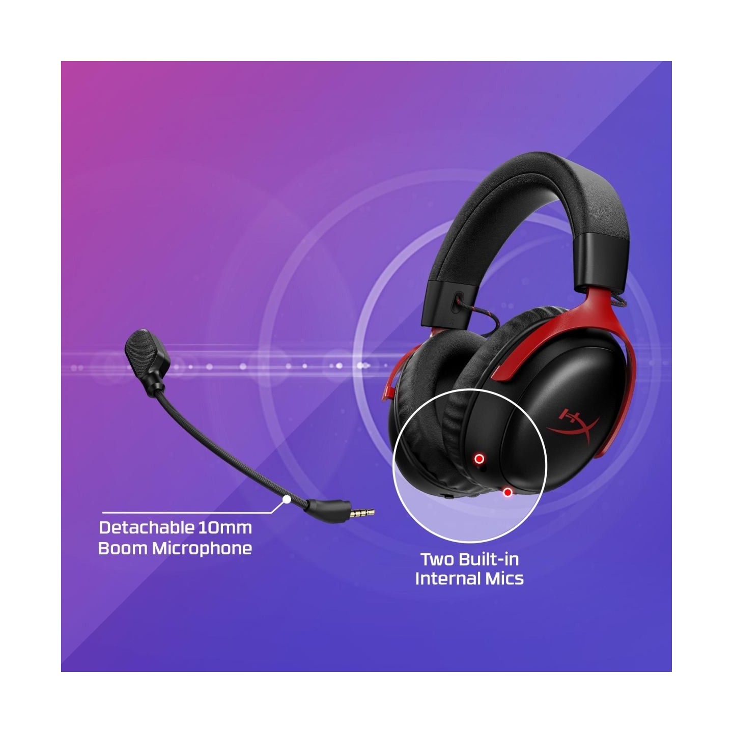 Hyperx Headset Cloud III S Wireless / A59Z0AA Red on Black / A59Z0AA