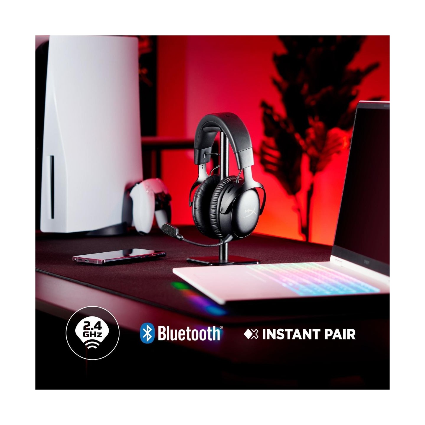 Hyperx Headset HyperX Cloud III S Wireless Black-Red Gaming A59Z0AA