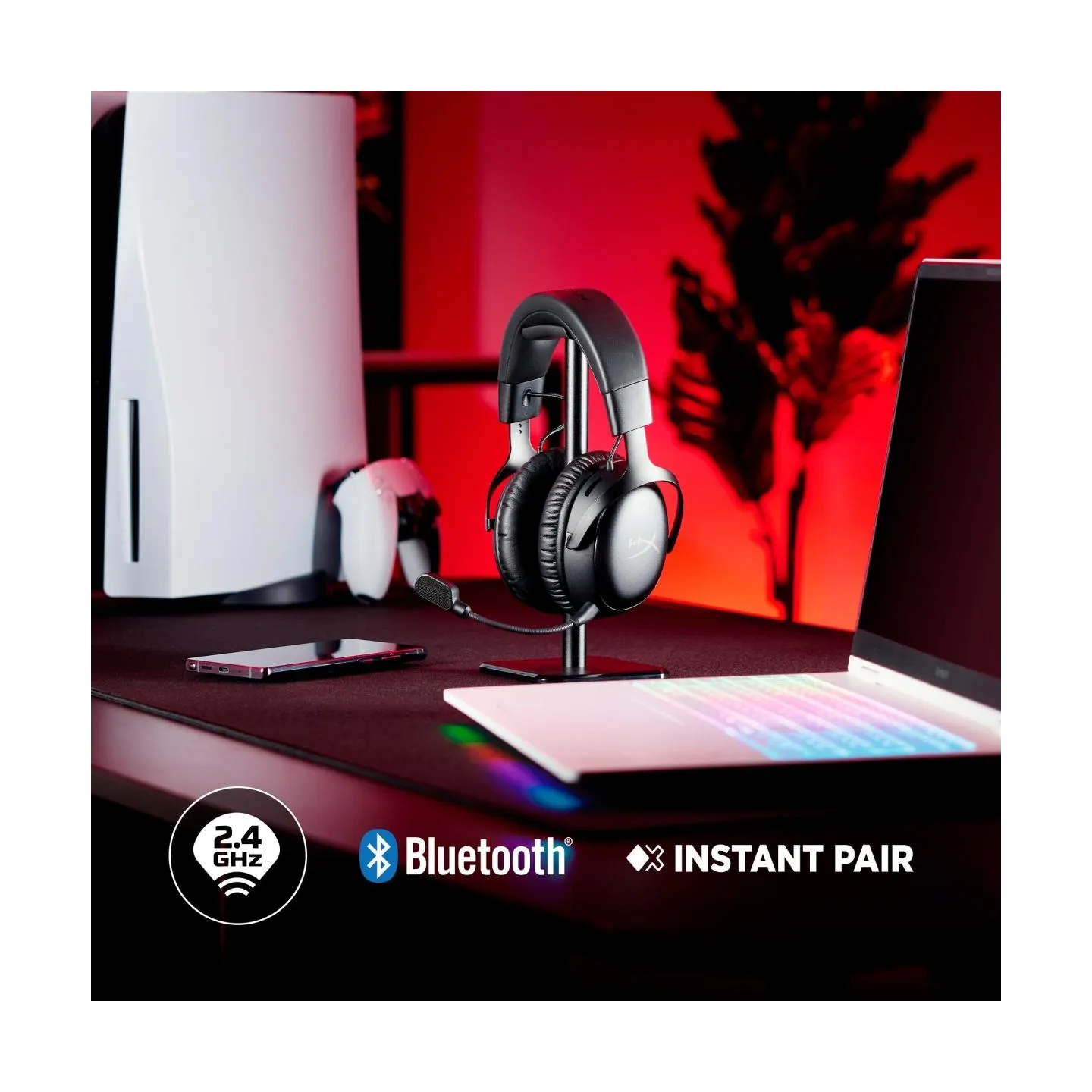 Hyperx Headset HyperX Cloud III S Wireless Black-Red Gaming A59Z0AA