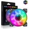 Gamemax Case Fan | DUAL RING INFINITY BK | Black