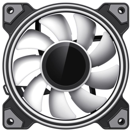 Gamemax Case Fan | DUAL RING INFINITY BK | Black