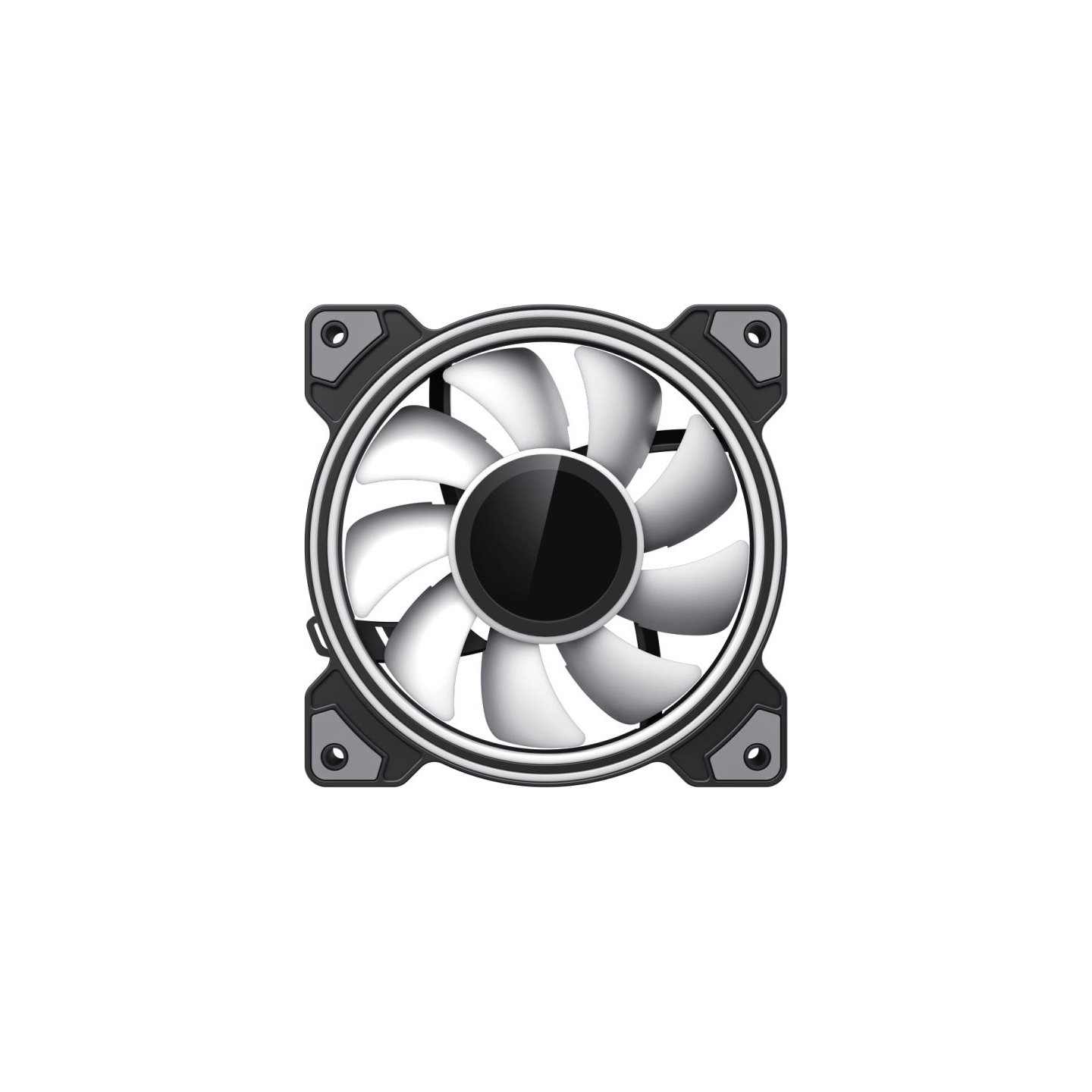 Gamemax Case Fan | DUAL RING INFINITY BK | Black