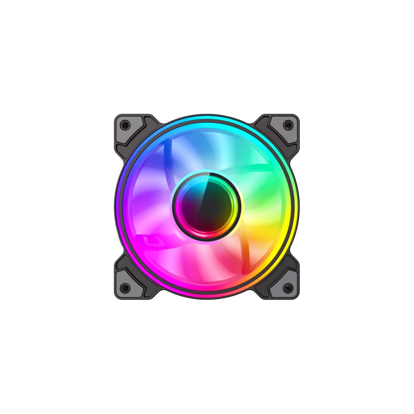 Gamemax Case Fan | DUAL RING INFINITY BK | Black