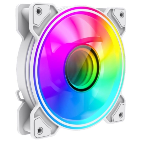 Gamemax Case Fan | DUAL RING INFINITY WH | White