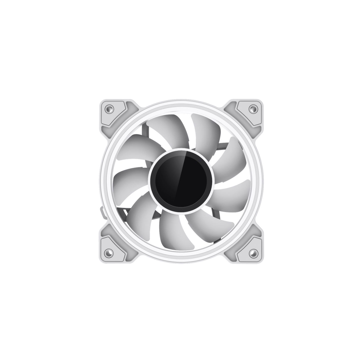 Gamemax Case Fan | DUAL RING INFINITY WH | White