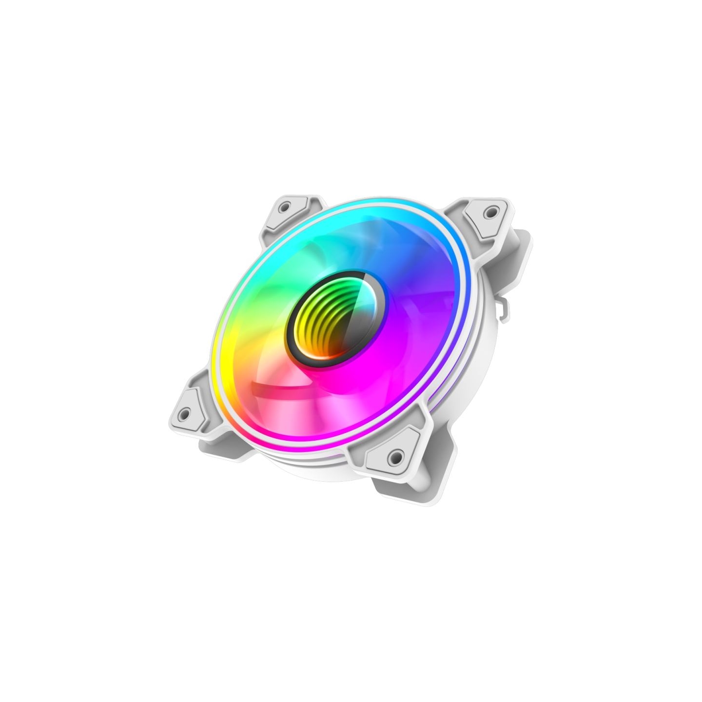 Gamemax Case Fan | DUAL RING INFINITY WH | White
