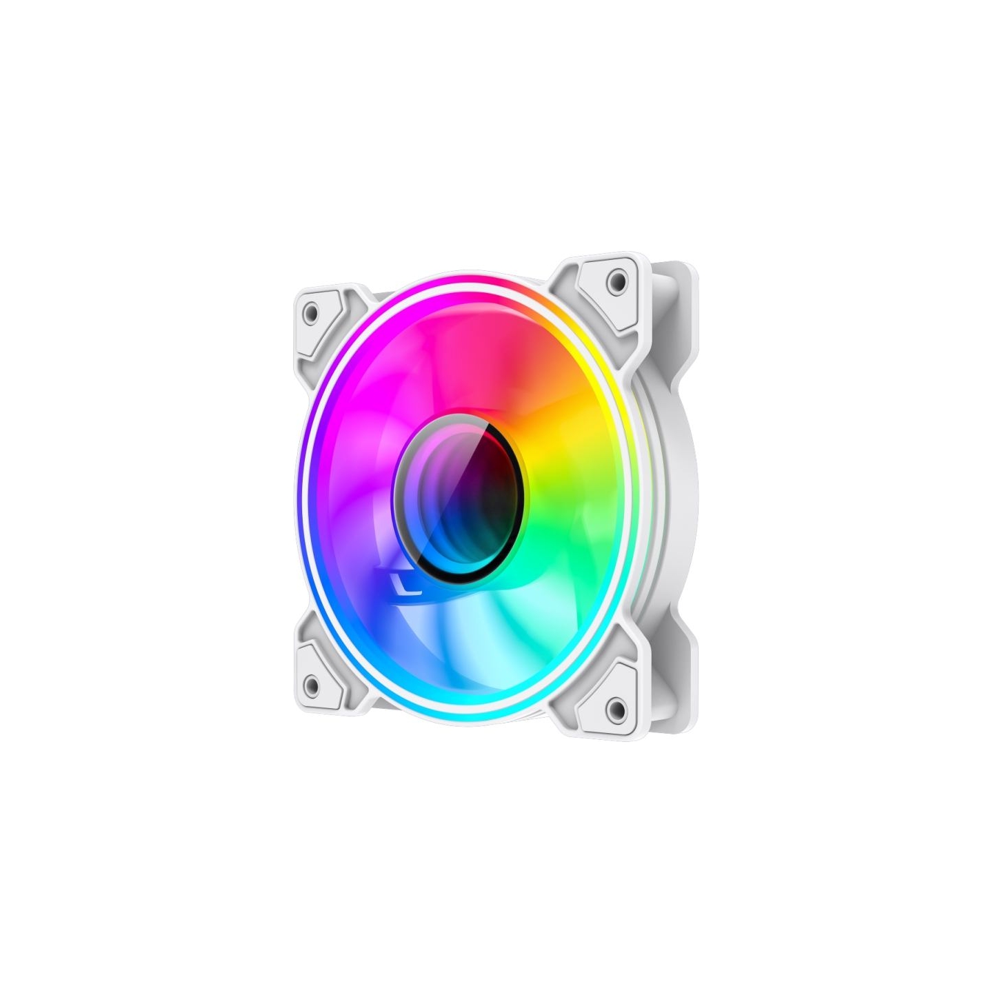 Gamemax Case Fan | DUAL RING INFINITY WH | White