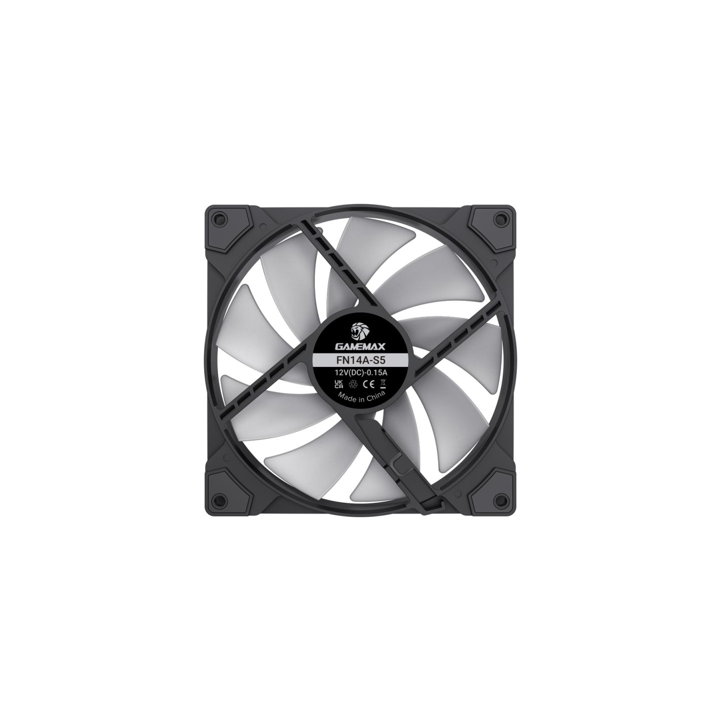 Gamemax Case Fan | FN14A-S5 | Black