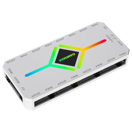 Gamemax | V4.0 ARGB PWM HUB WT | Hub for Gaming Chassis
