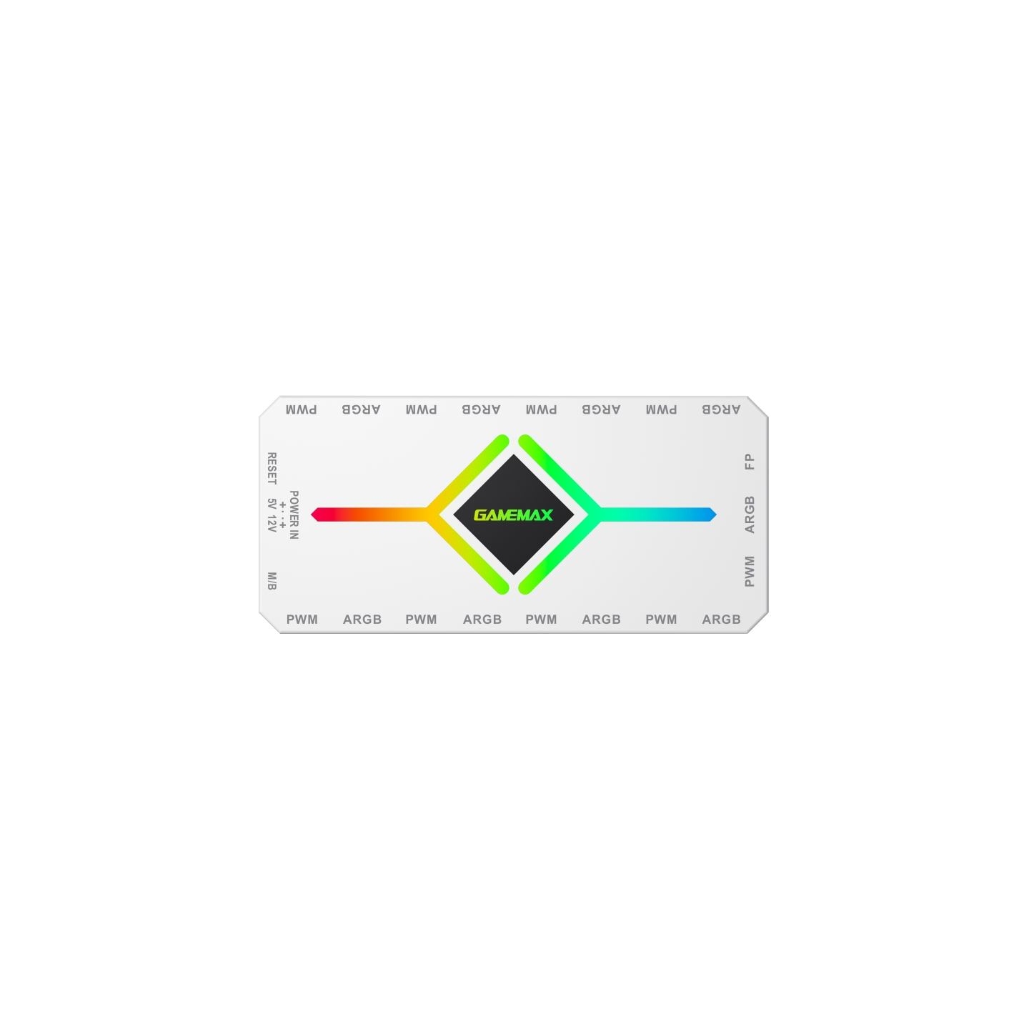 Gamemax | V4.0 ARGB PWM HUB WT | Hub for Gaming Chassis