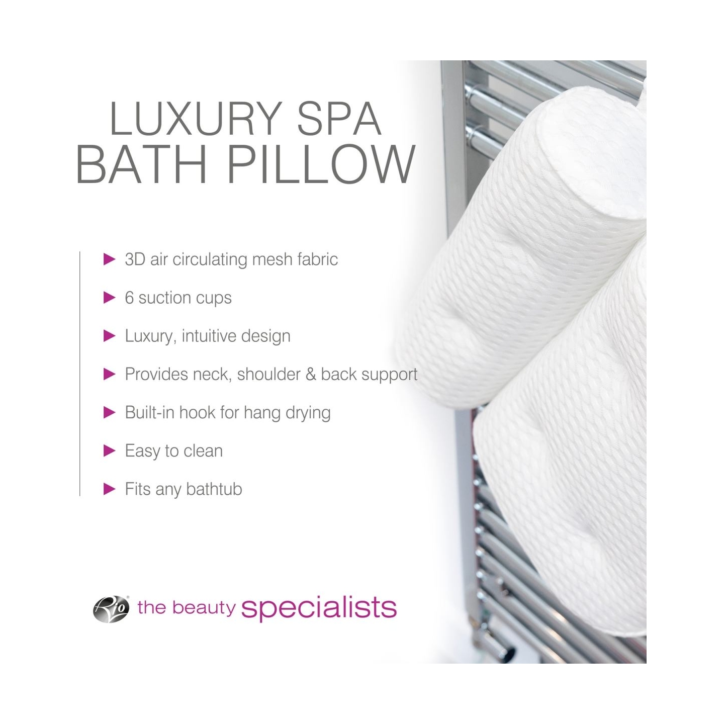 RIO PLBT-L/1,1 Luxtry Spa Bath Pillow