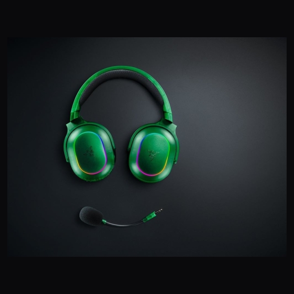 Razer Barracuda X Chroma Phantom Green Edition, Gaming Headset, Black, Oval Ear Cushions, 2.4 GHz Wireless / Bluetooth, Breathab
