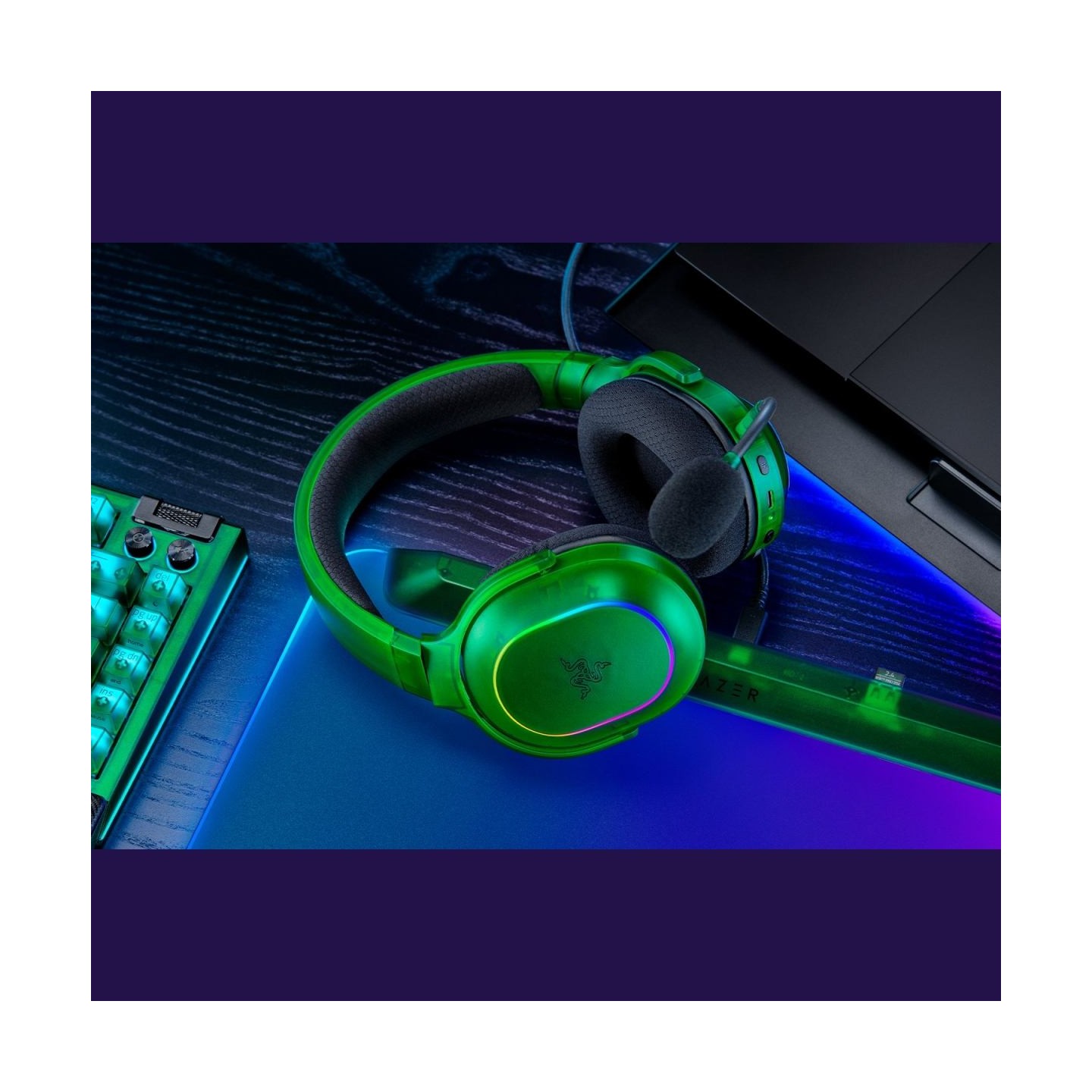 Razer Barracuda X Chroma Phantom Green Edition, Gaming Headset, Black, Oval Ear Cushions, 2.4 GHz Wireless / Bluetooth, Breathab