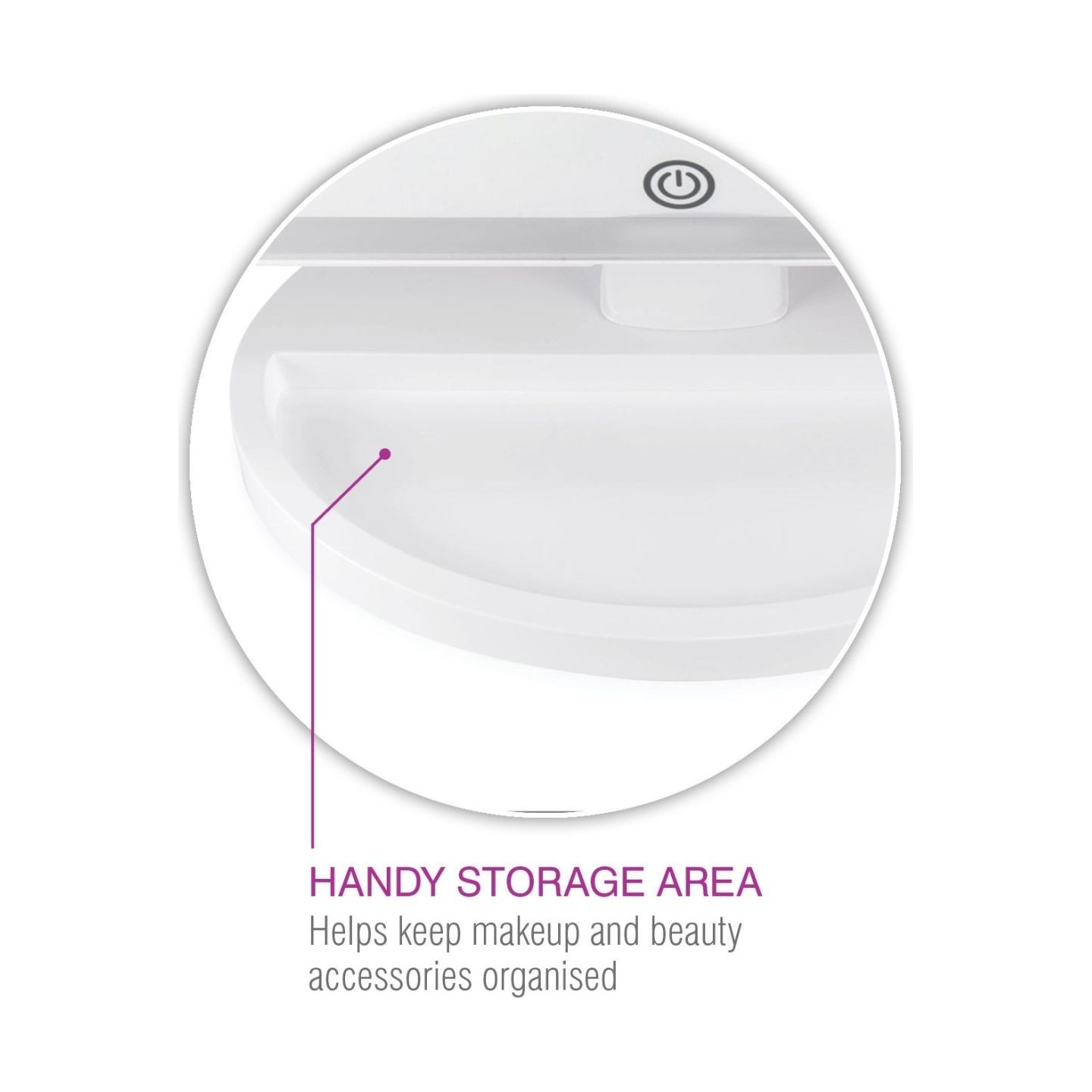 RIO MMFS-EU-L/1,6 Full Size Folding Mirror White