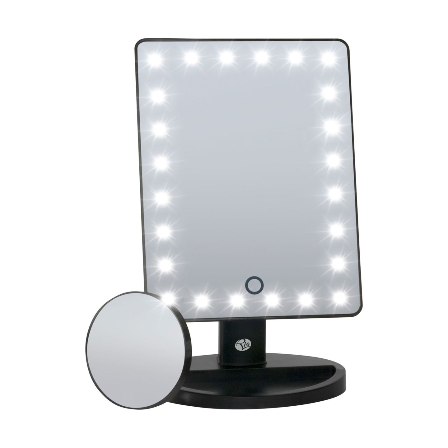 RIO MMSP-EU/2,4 24 LED Touch Dimmable Makeup Mirror Black