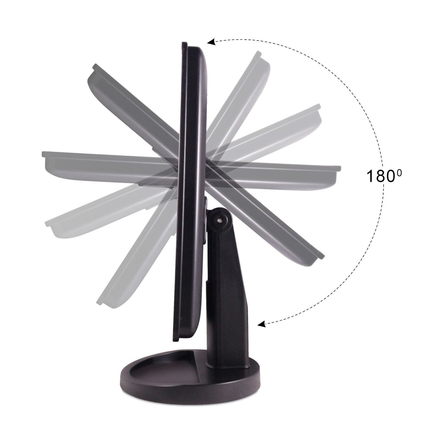 RIO MMSP-EU/2,4 24 LED Touch Dimmable Makeup Mirror Black