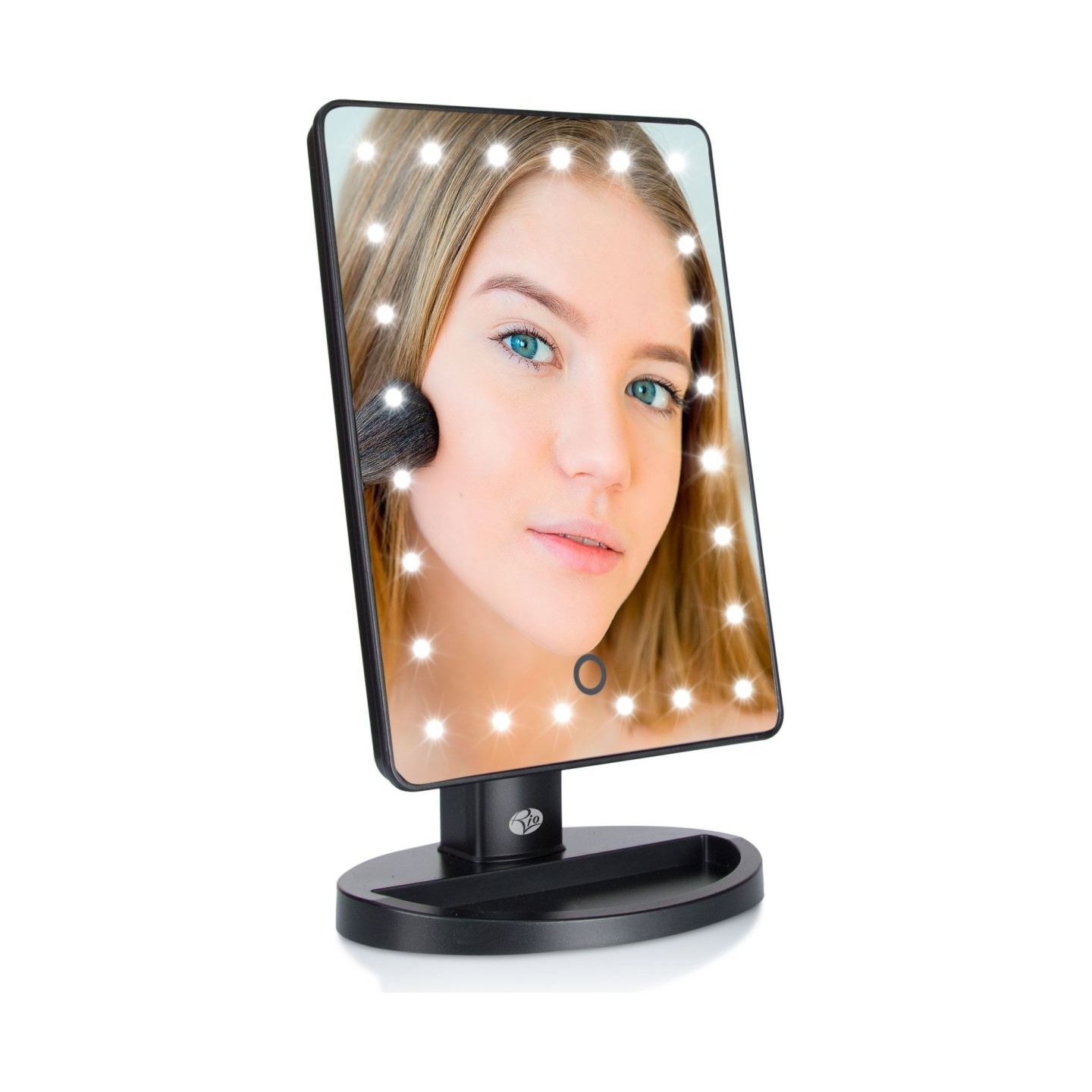 RIO MMSP-EU/2,4 24 LED Touch Dimmable Makeup Mirror Black