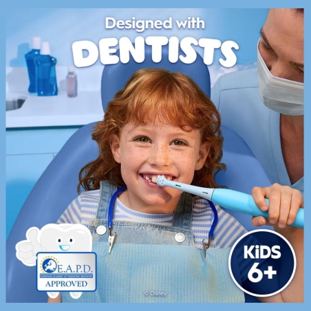 Oral-B Electric Toothbrush with Travel Case, 6Y+ | iO Kids Disney Stitch | Rechargeable | For kids | Number of brush heads inclu