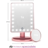 RIO MMSP-RG-EU/1,2 24 LED Touch Dimmable Makeup Mirror Rose Gold
