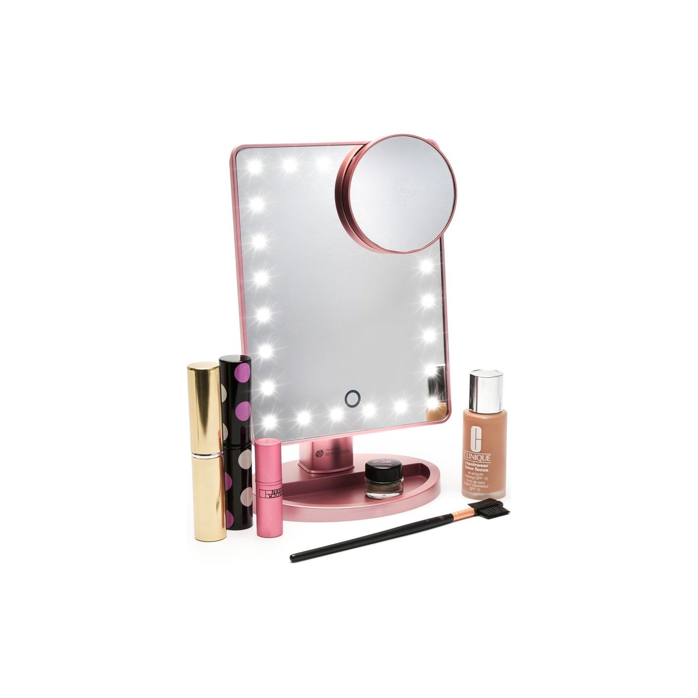 RIO MMSP-RG-EU/1,2 24 LED Touch Dimmable Makeup Mirror Rose Gold