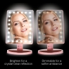 RIO MMSP-RG-EU/1,2 24 LED Touch Dimmable Makeup Mirror Rose Gold