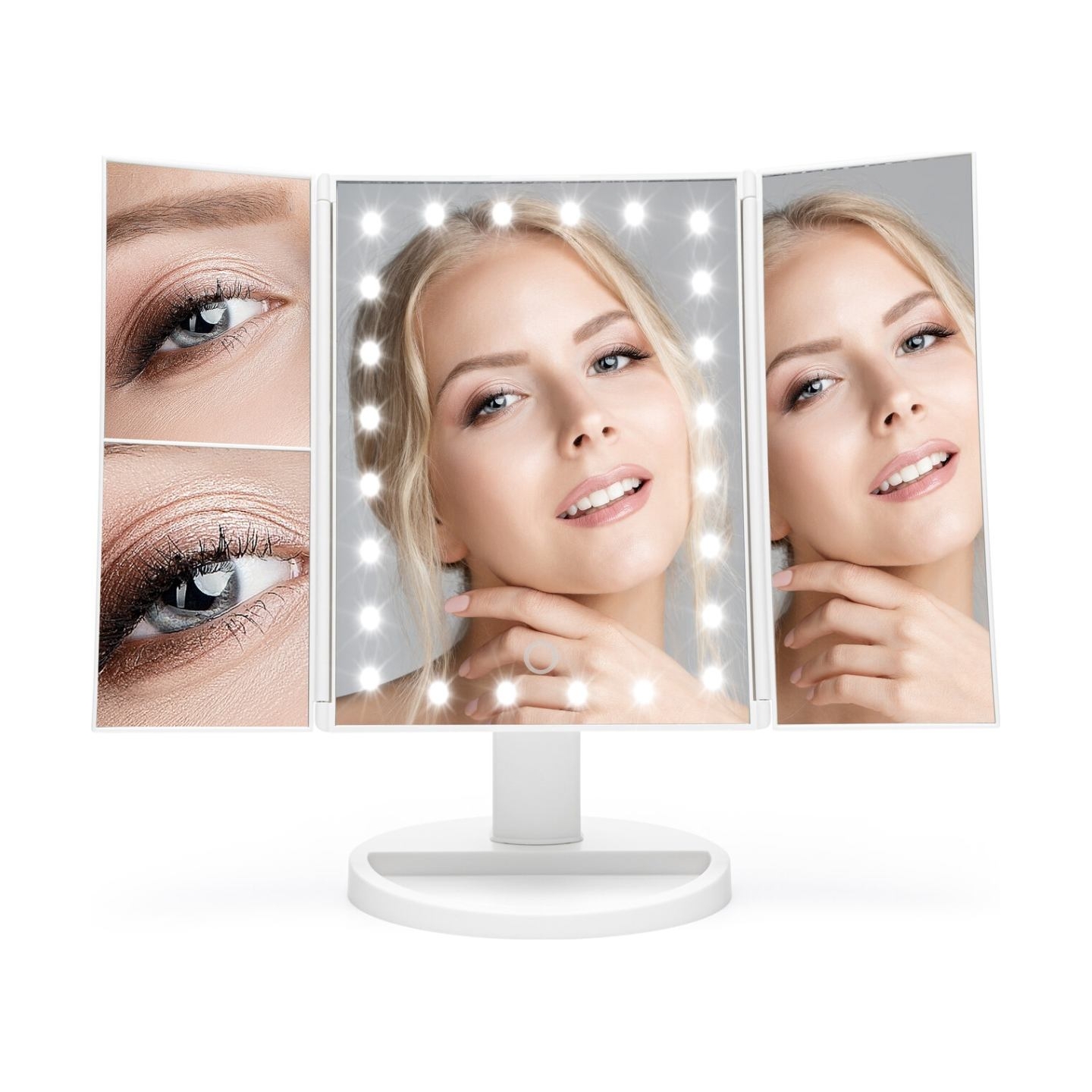 RIO MMFD-WH-EU/1,3 24 LED Touch Dimmable Makeup Mirror, White