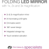 RIO MMFD-WH-EU/1,3 24 LED Touch Dimmable Makeup Mirror, White