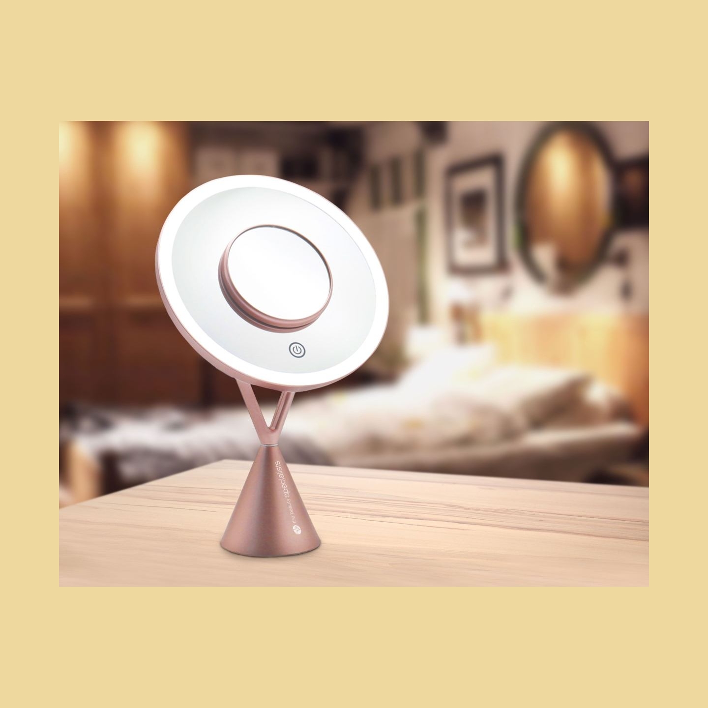 RIO MMCO-EU/1,4 Illuminated HD Make Up Mirror Rose Gold