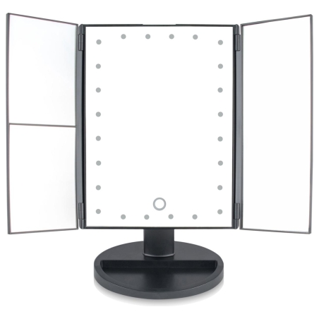 RIO MMFD-EU/1,6 24 LED Touch Dimmable Makeup Mirror, Black