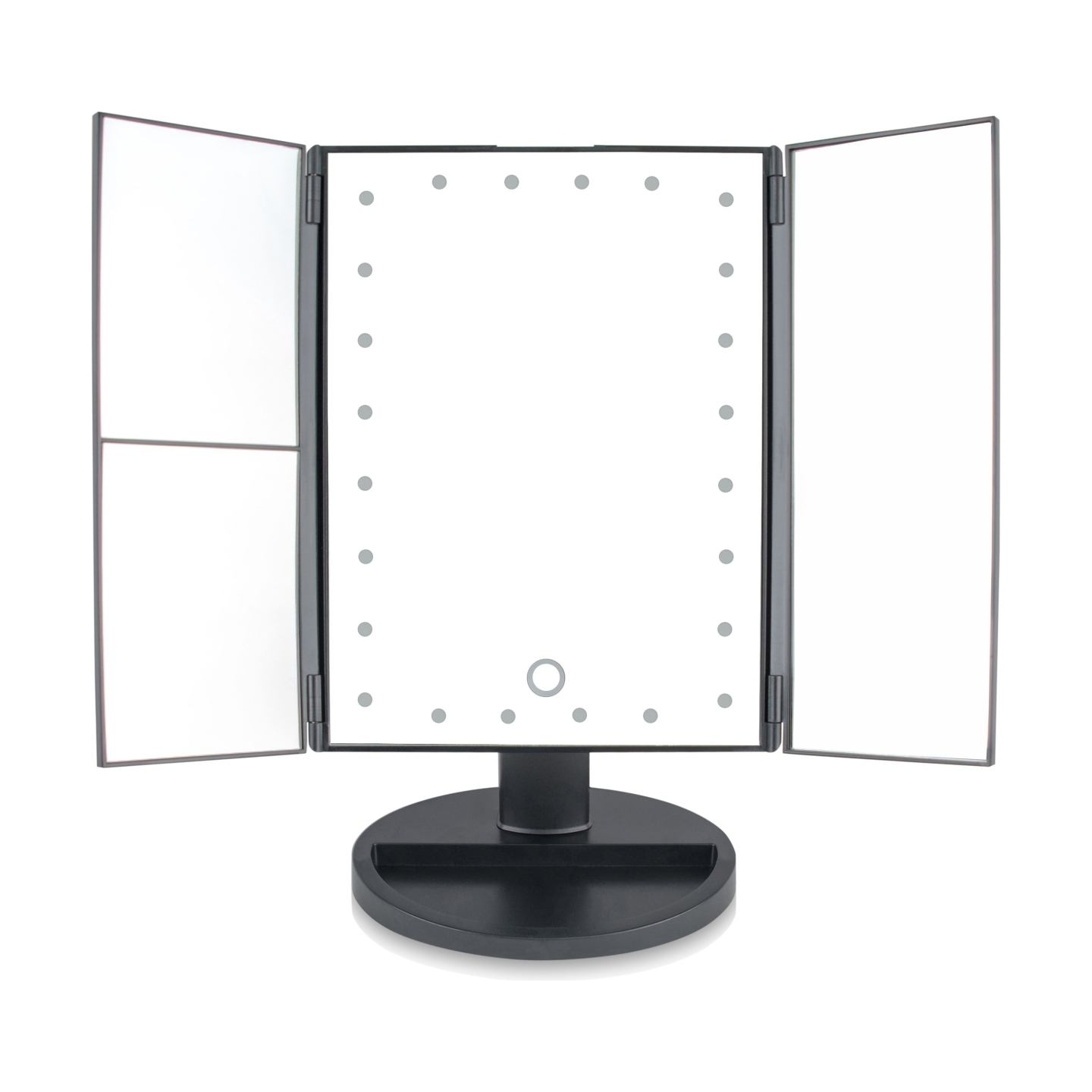 RIO MMFD-EU/1,6 24 LED Touch Dimmable Makeup Mirror, Black