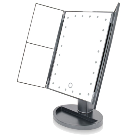 RIO MMFD-EU/1,6 24 LED Touch Dimmable Makeup Mirror, Black