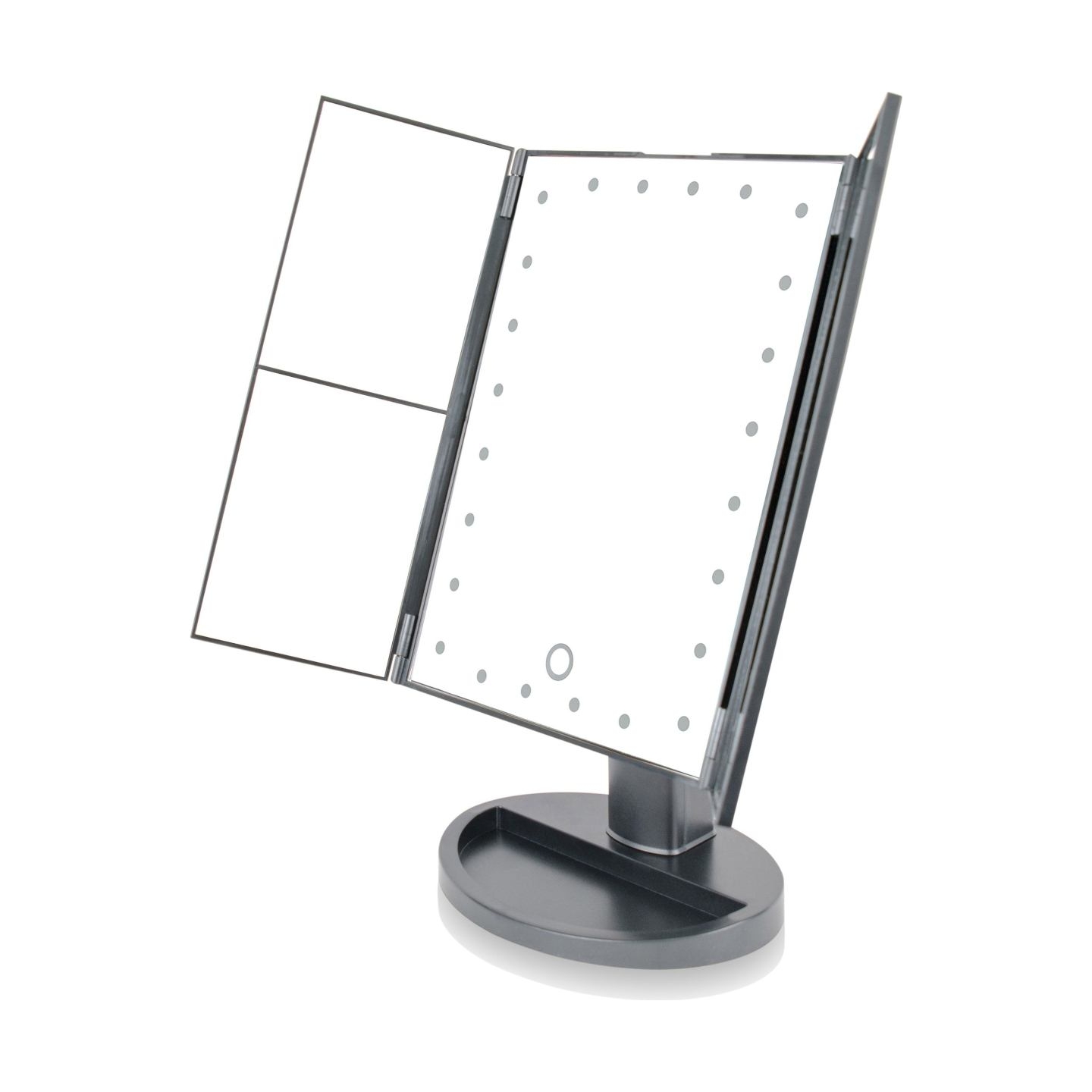 RIO MMFD-EU/1,6 24 LED Touch Dimmable Makeup Mirror, Black