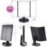RIO MMFD-EU/1,6 24 LED Touch Dimmable Makeup Mirror, Black