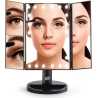 RIO MMFD-EU/1,6 24 LED Touch Dimmable Makeup Mirror, Black