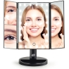 RIO MMFD-EU/1,6 24 LED Touch Dimmable Makeup Mirror, Black