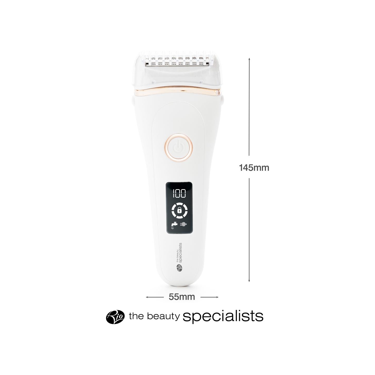 RIO SHLD-EU/1.2 Go Smooth Vet & Dry Lady Shaver, White
