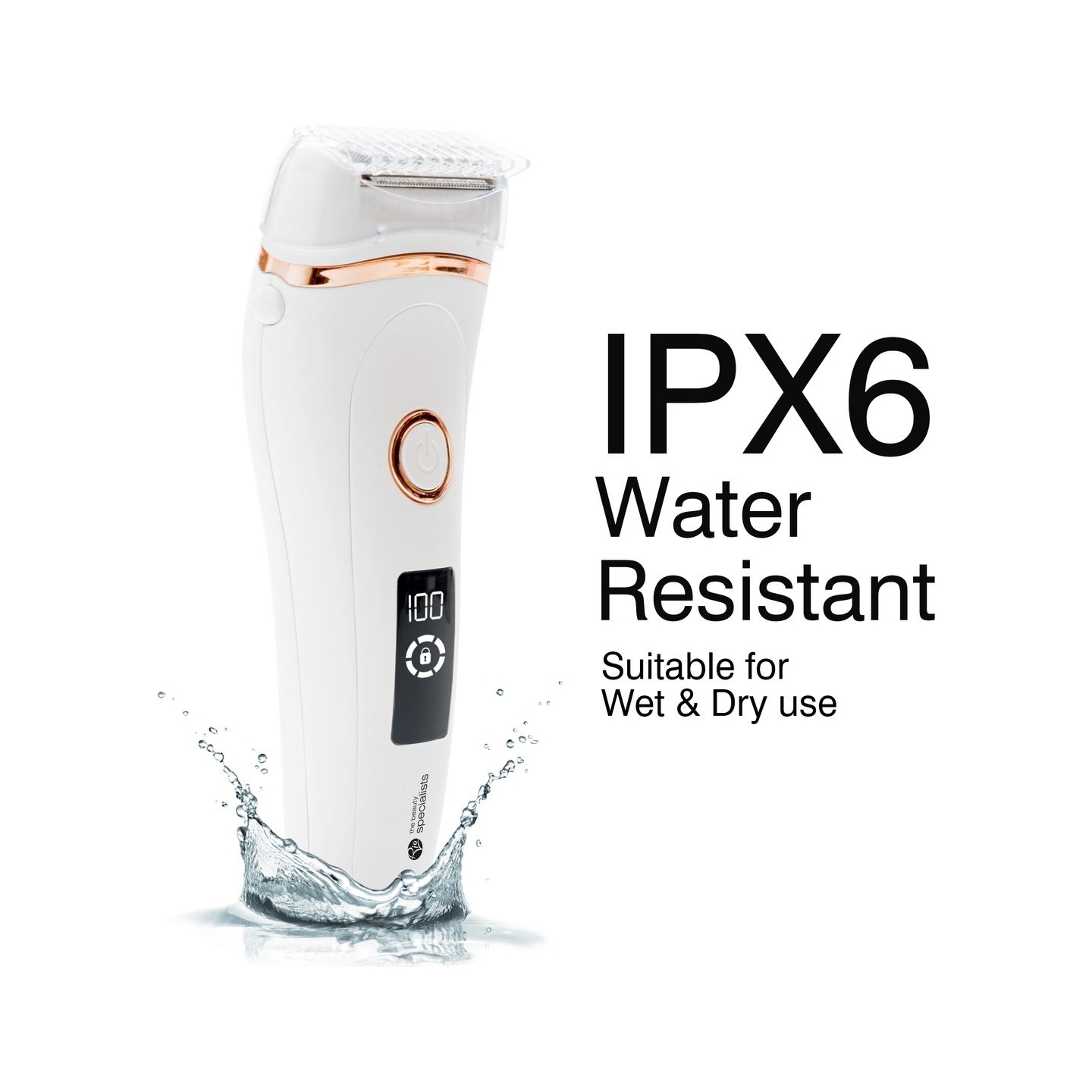 RIO SHLD-EU/1.2 Go Smooth Vet & Dry Lady Shaver, White