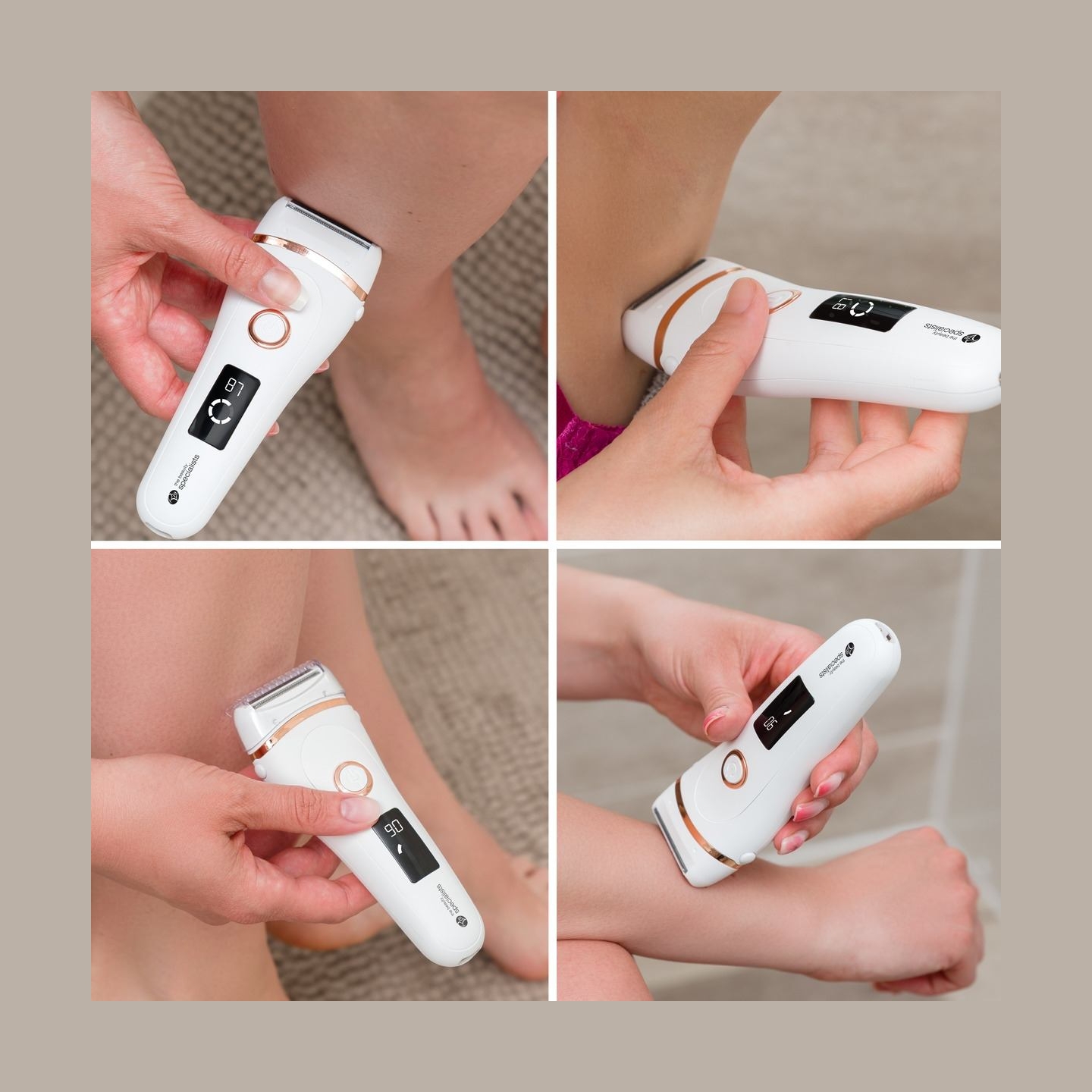 RIO SHLD-EU/1.2 Go Smooth Vet & Dry Lady Shaver, White
